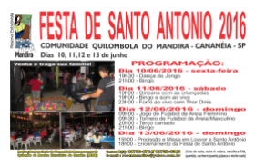 Festa de Santo Antônio 2016 – Quilombo do Mandira